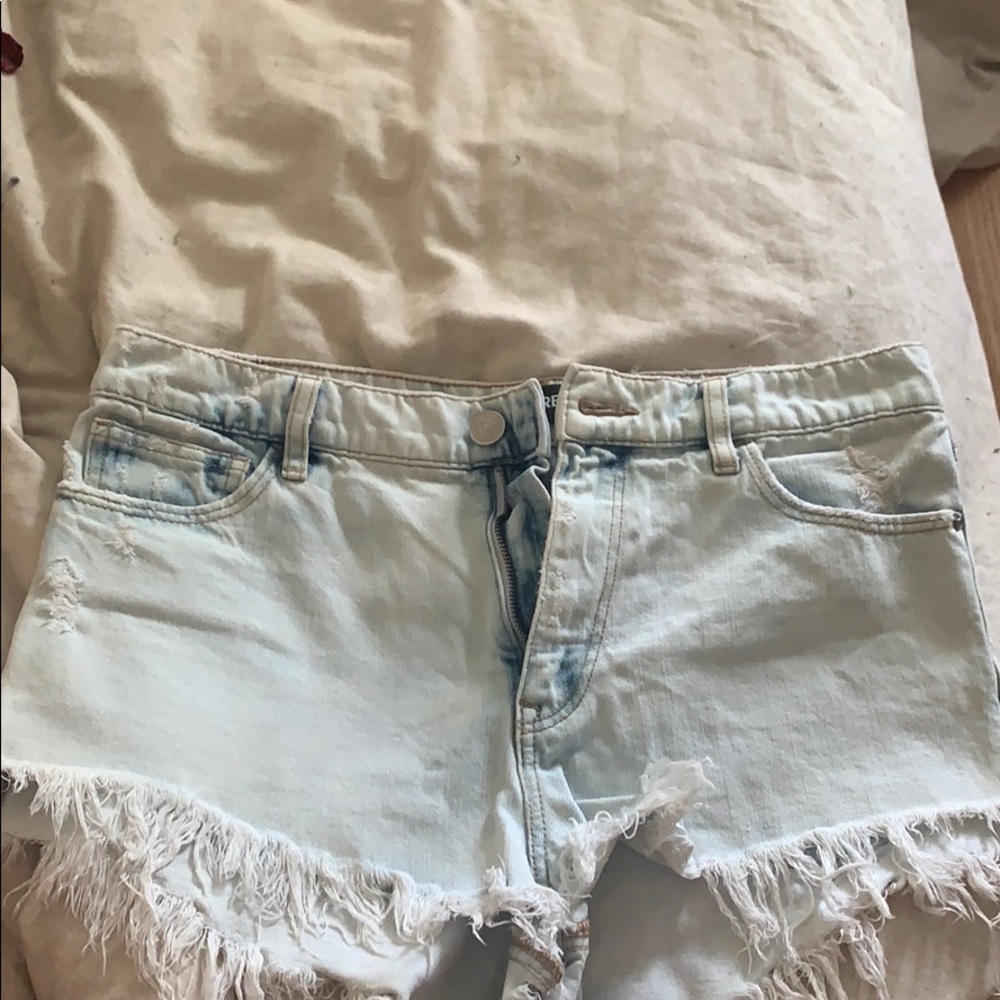 Express jean shorts